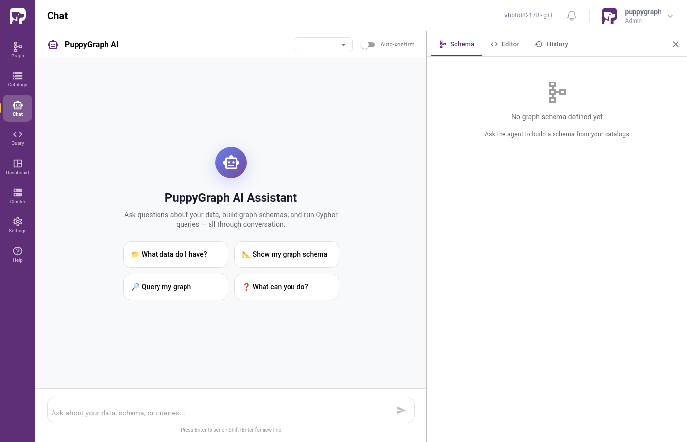 Empty chat panel