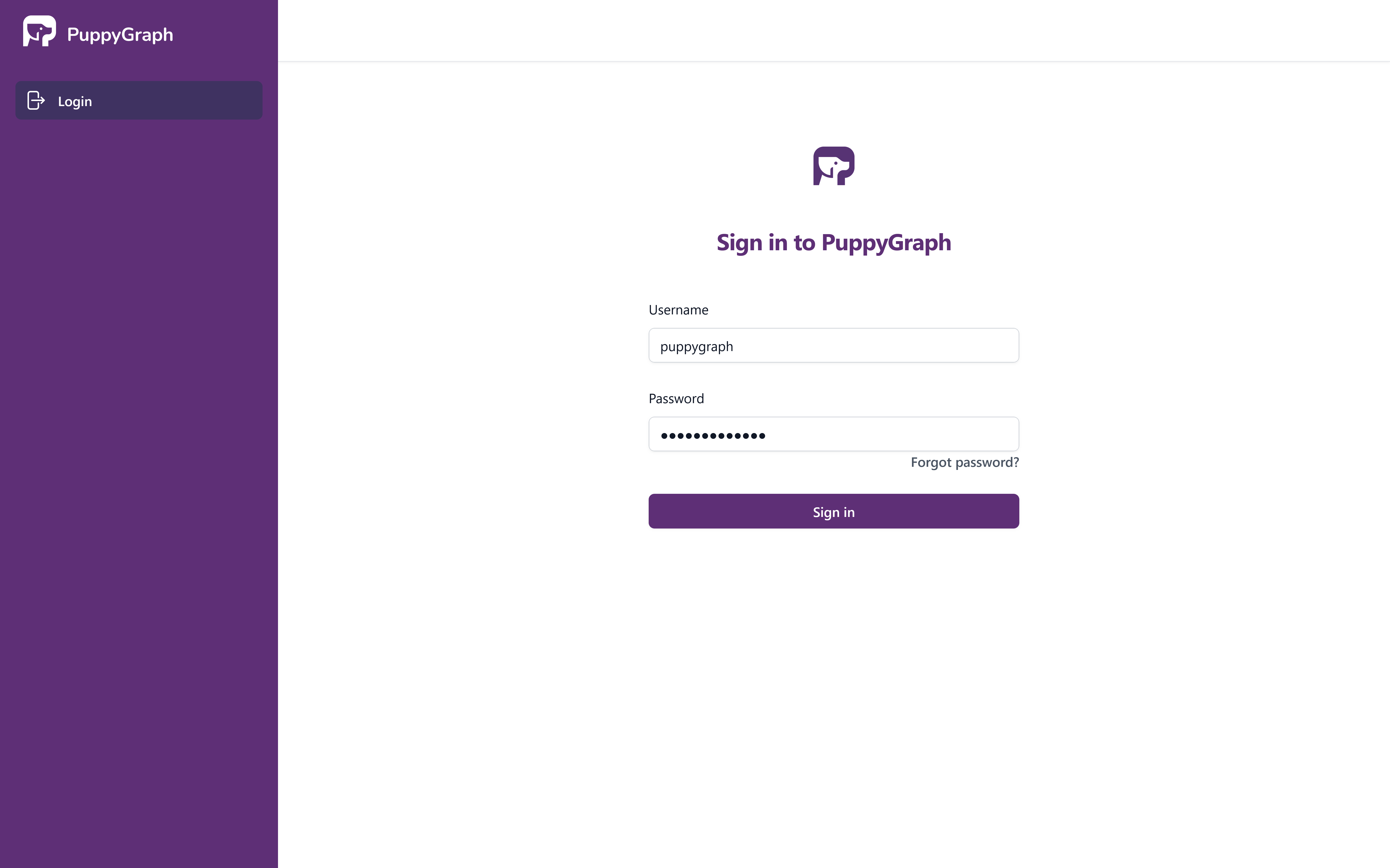 PuppyGraph Login