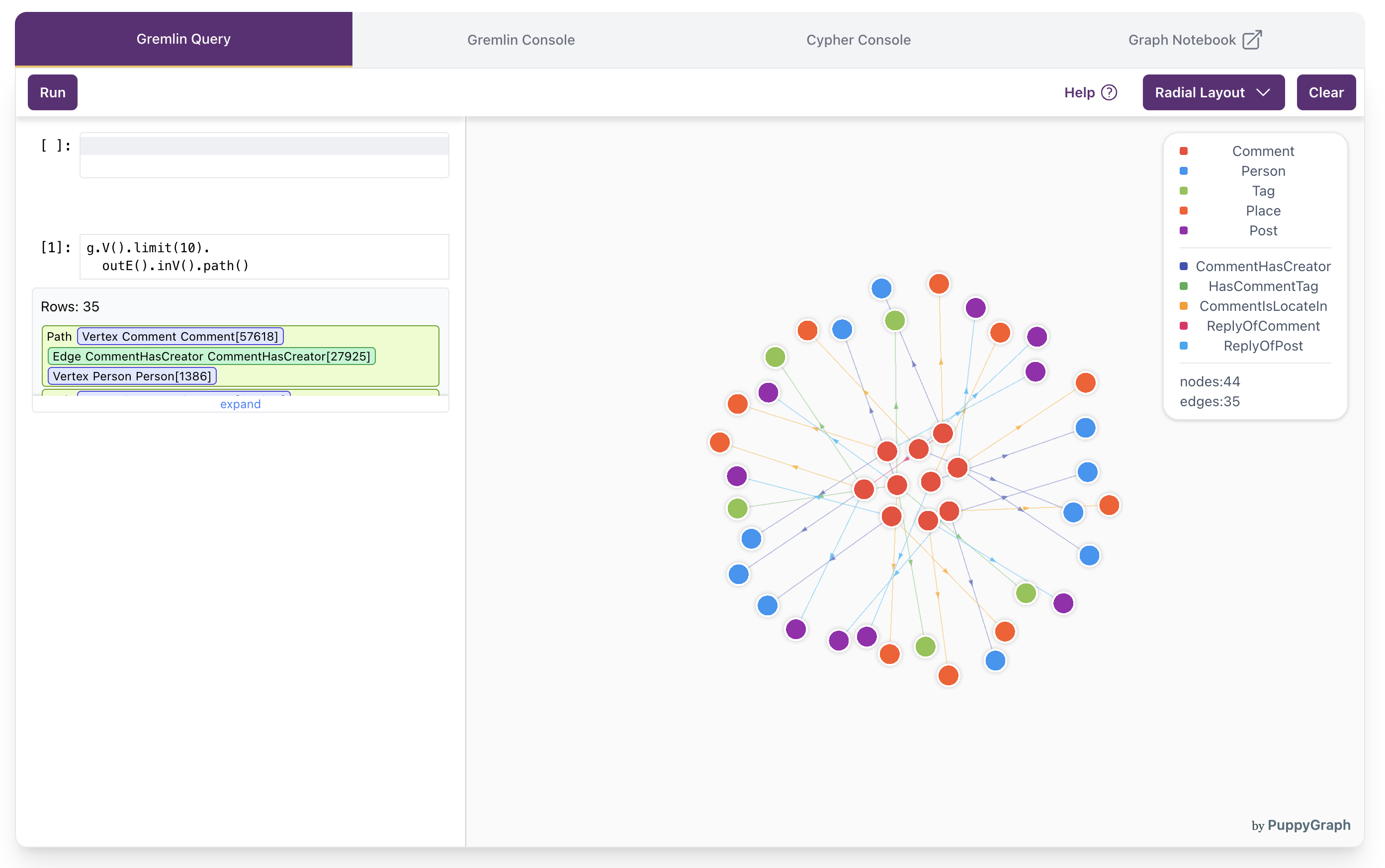 Query UI with Visualization