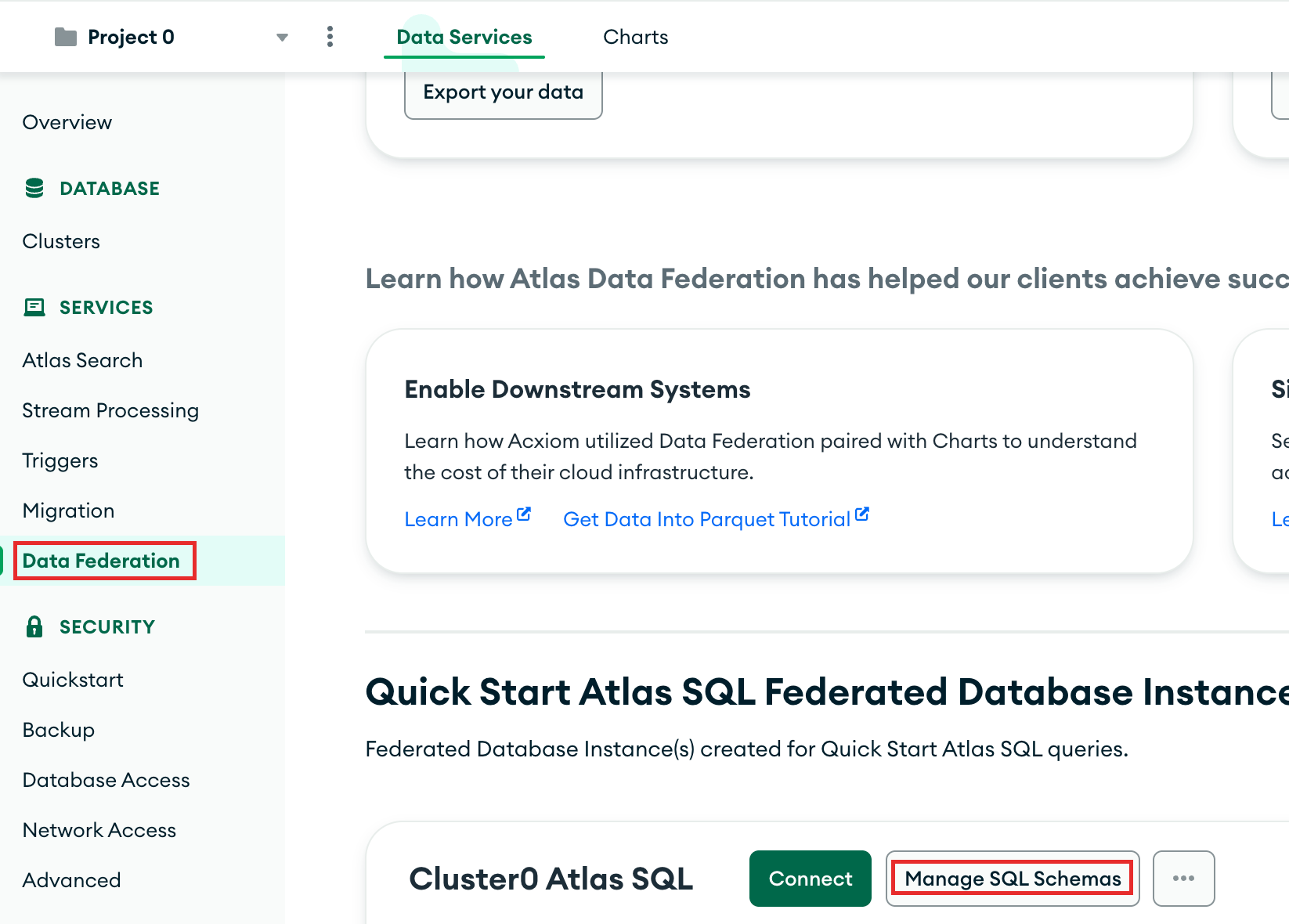 Manage SQL Schemas