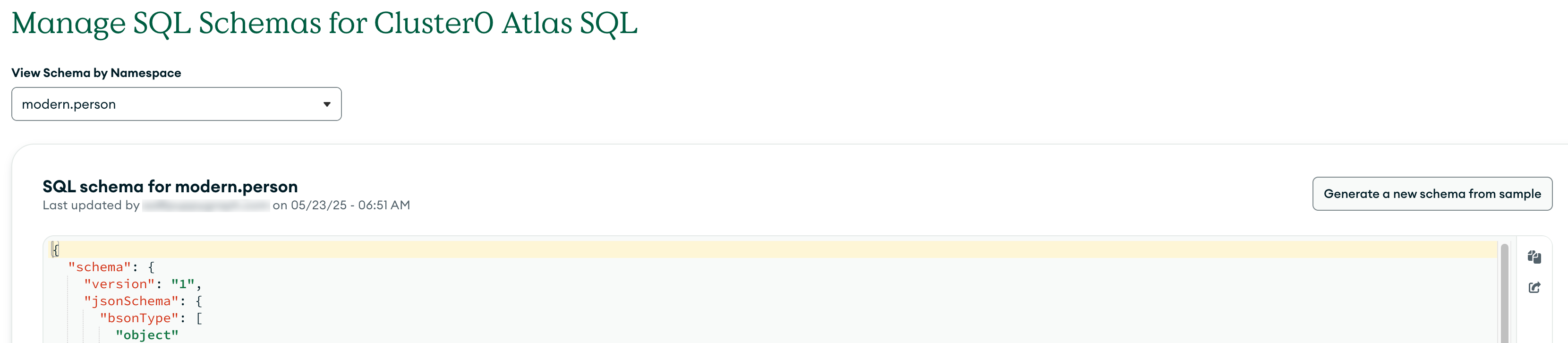 Edit the SQL Schema