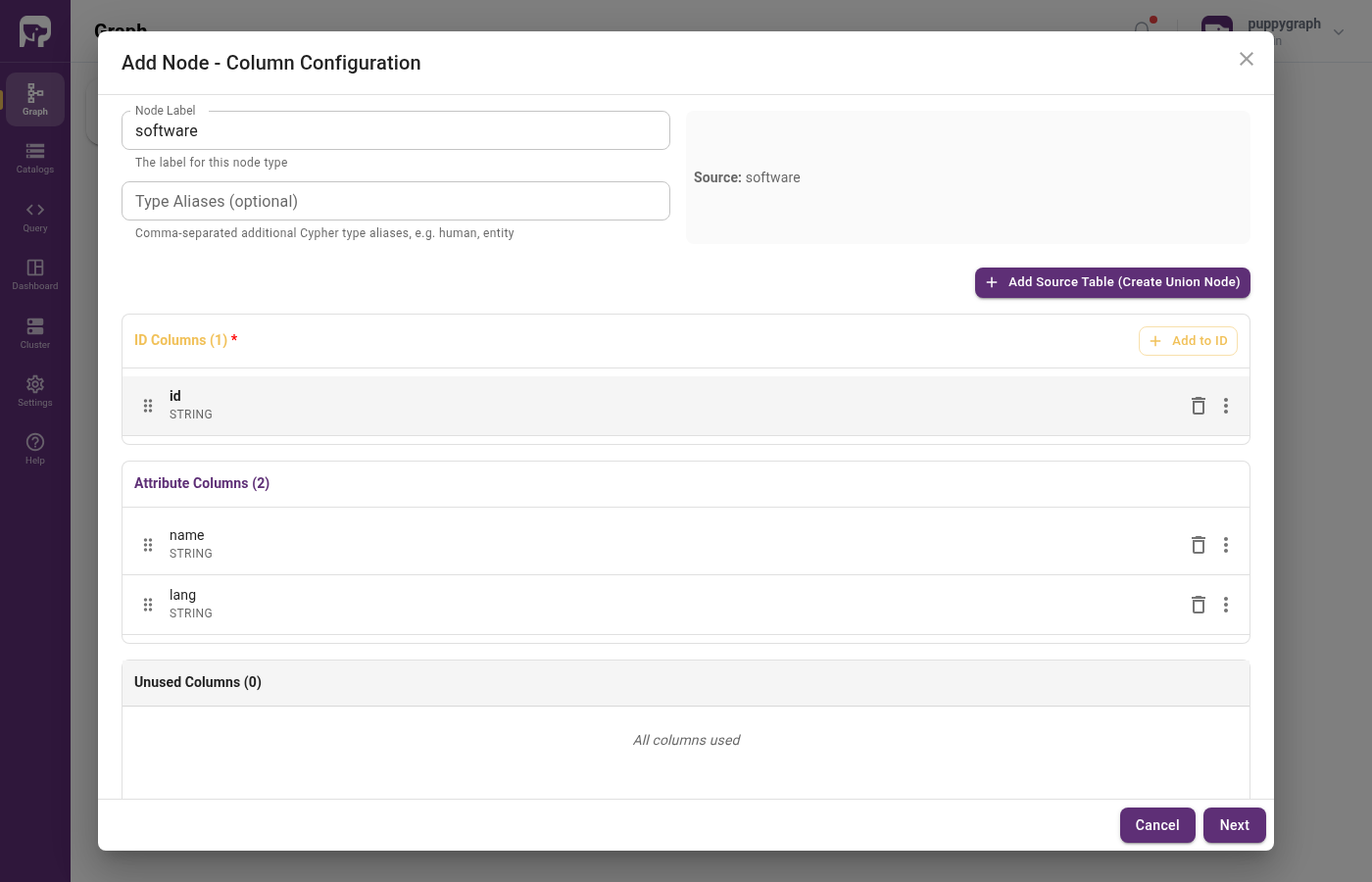 Configure the software node